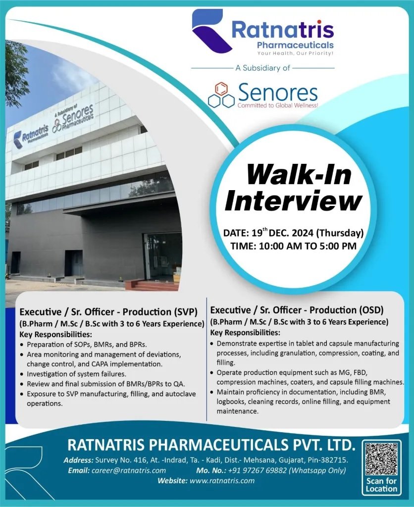 Indeed Jobs Ratnatris- Walk-In Interview