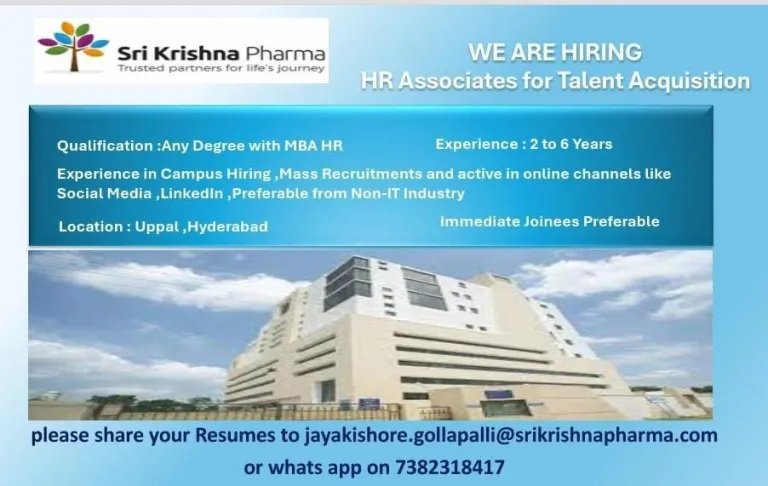 Indeed Jobs Sri Krishna Pharmaceuticals-interview