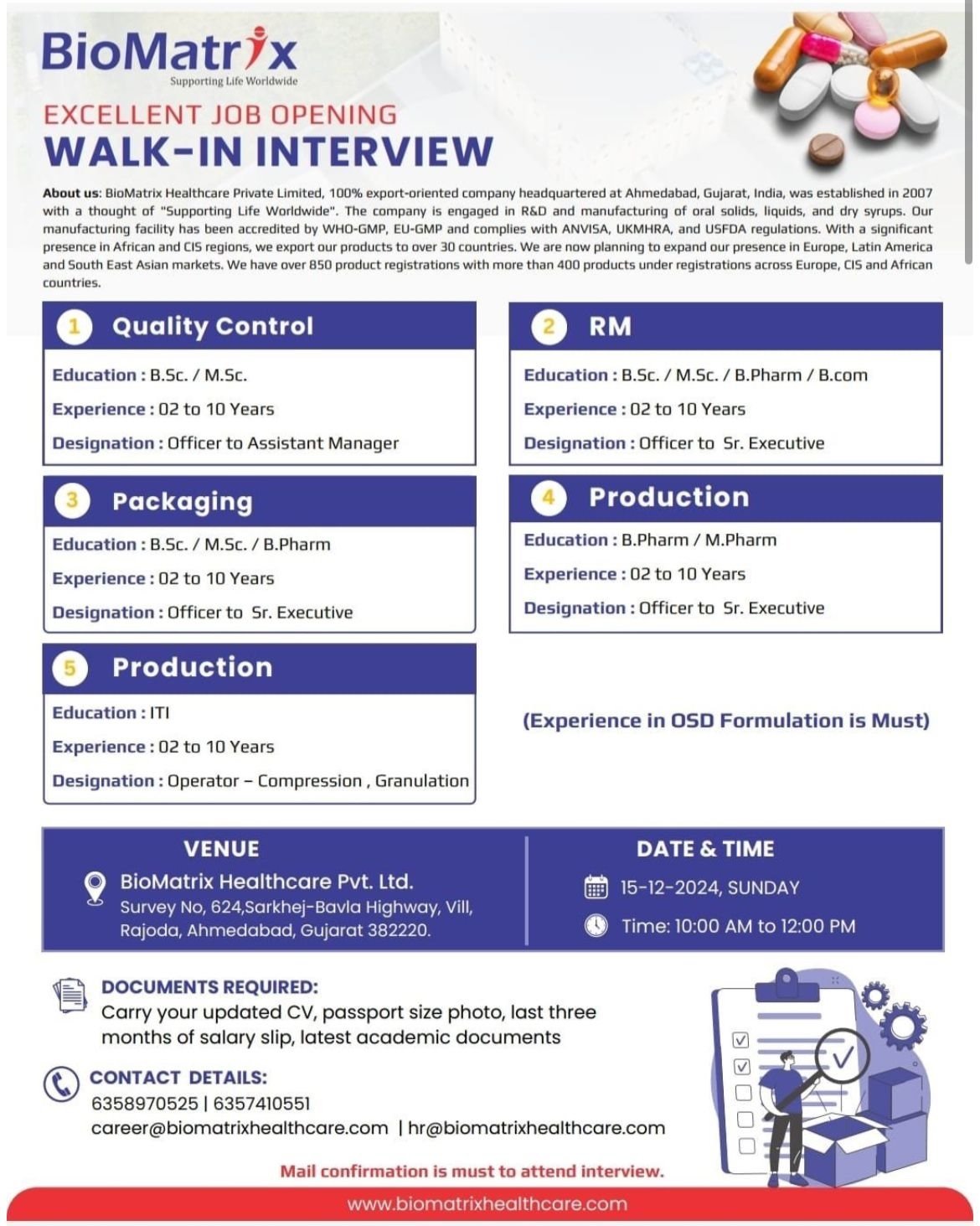 Indeed Jobs BioMatrix Healthcare Interview